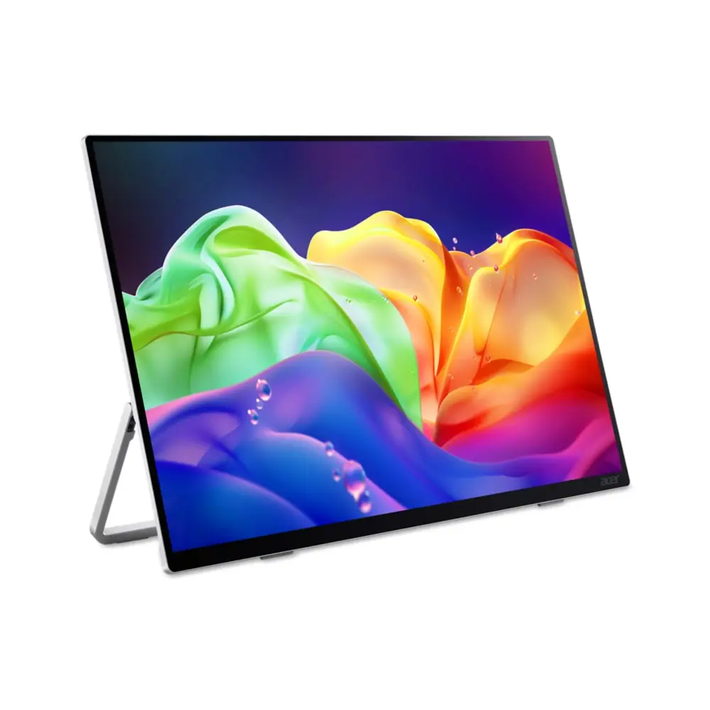 Acer PE0, PE160WUT, Monitor OLED táctil portátil 16 pulgadas, WQXGA+ 2880 x 1800, 120 Hz, Type-C, HDMI, Plata