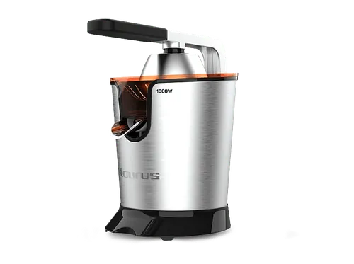 Exprimidor - Taurus Easy Press 1000 Legend SQ1000X, 0,65 l, W, Antigoteo, Acero inoxidable, Libre de BPA, Plateado