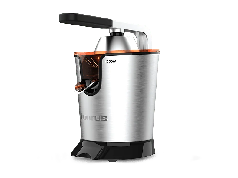 Exprimidor - Taurus Easy Press 1000 Legend SQ1000X, 0,65 l, W, Antigoteo, Acero inoxidable, Libre de BPA, Plateado