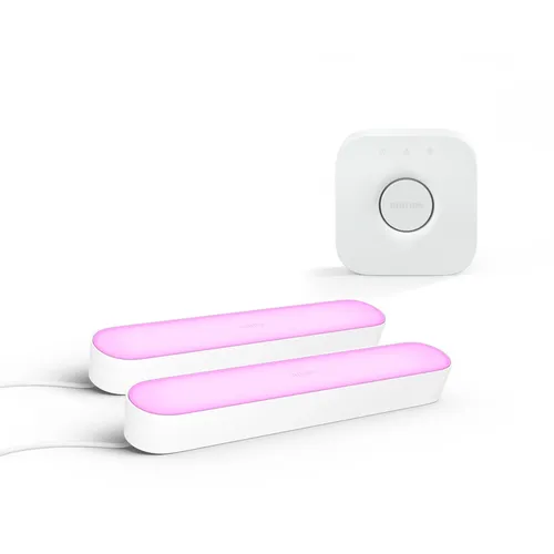 Philips Hue Pack: Barras Led Play Blancas (x2un) + Bridge