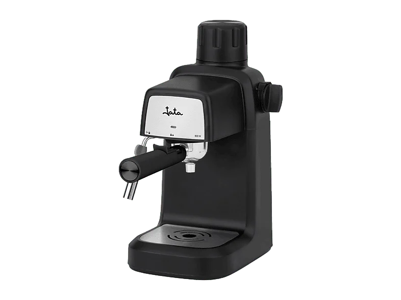 Cafetera express - Jata Hogar JECA2201, 3.5 bar, 800W, 4 Tazas, Hidropresión, Incluye Jarra de Cristal 350ml, Negro/Inox