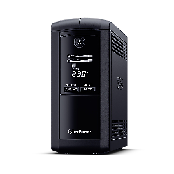CyberPower VP1000ELCD 1000VA-550W 4 Salidas Formato Torre