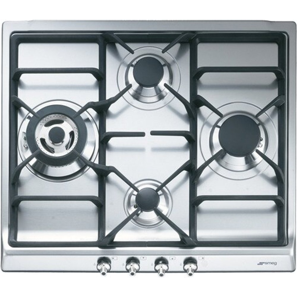 Smeg - Placa gas Smeg 4 quemadores - SER60SGH3.