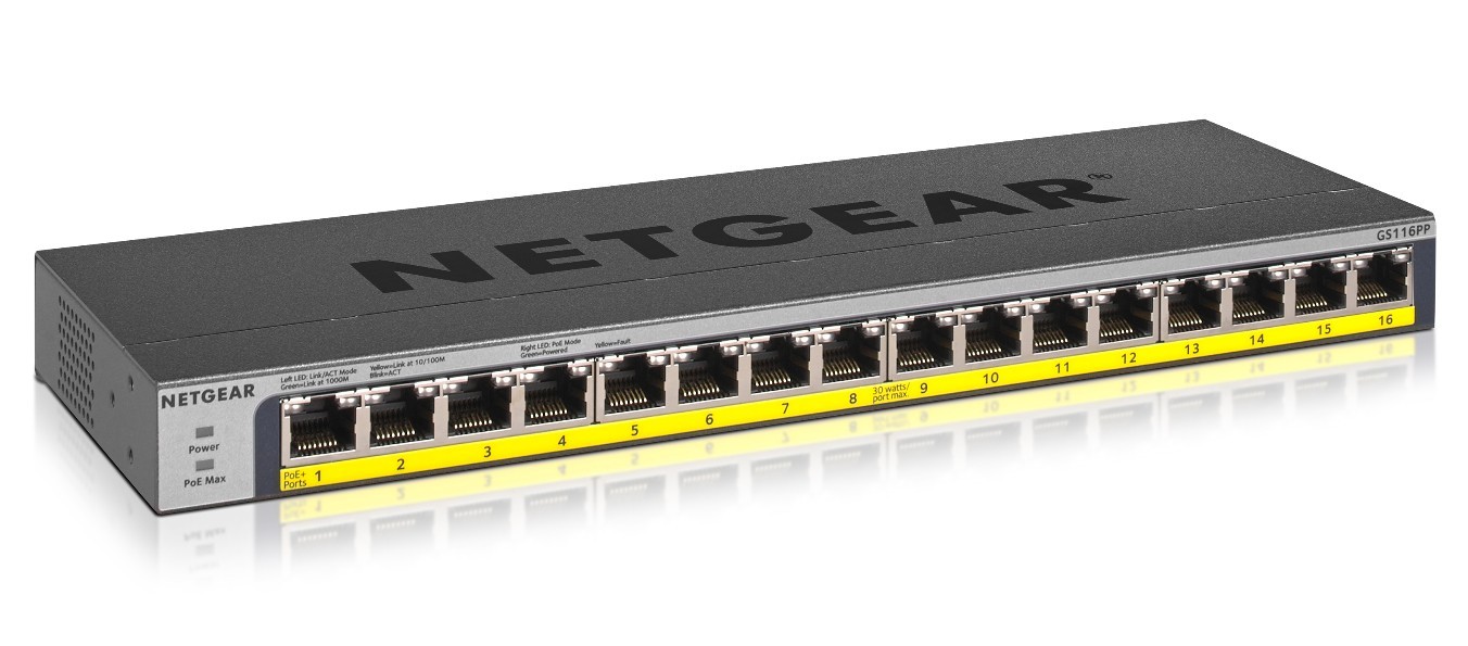NETGEAR GS116PP No administrado Gigabit Ethernet GS116PP-100EUS