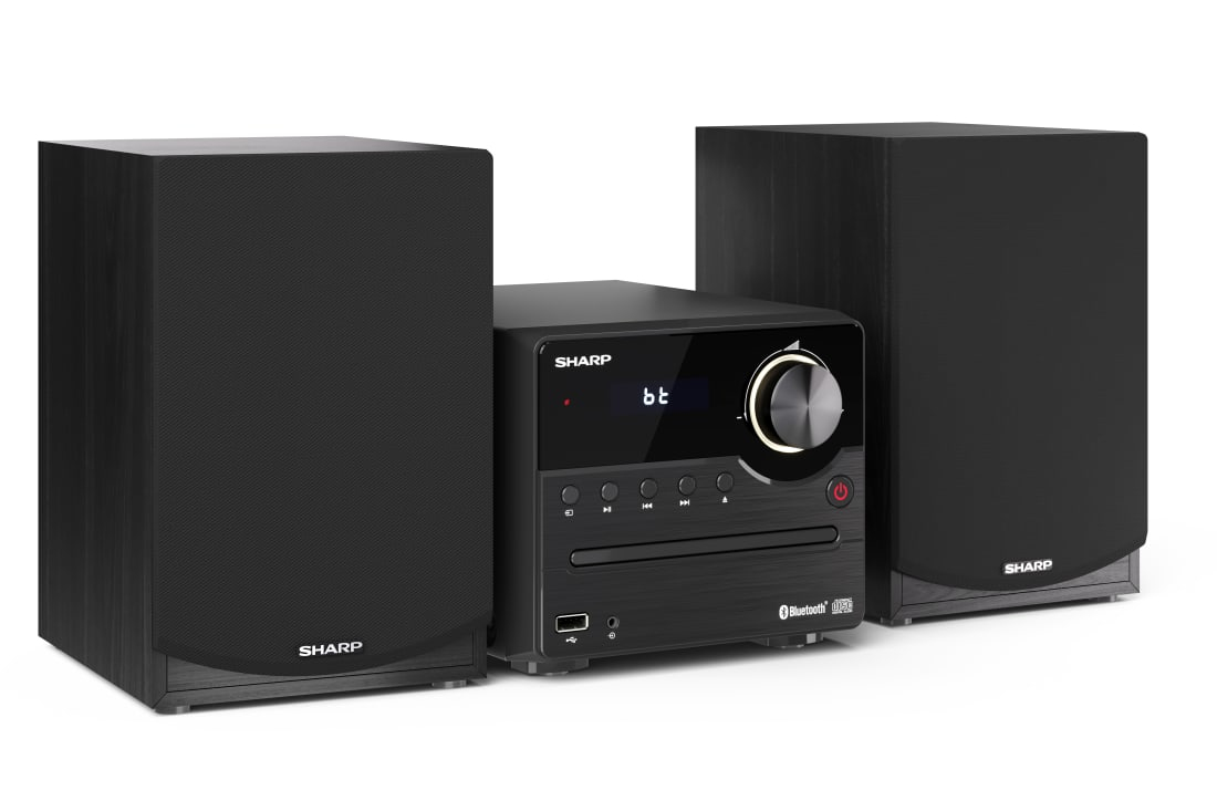 SHARP XL-B512(BK) MICRO SOUND SYSTEM CON FM, BT, CD-MP3, USB, 45W, BLACK