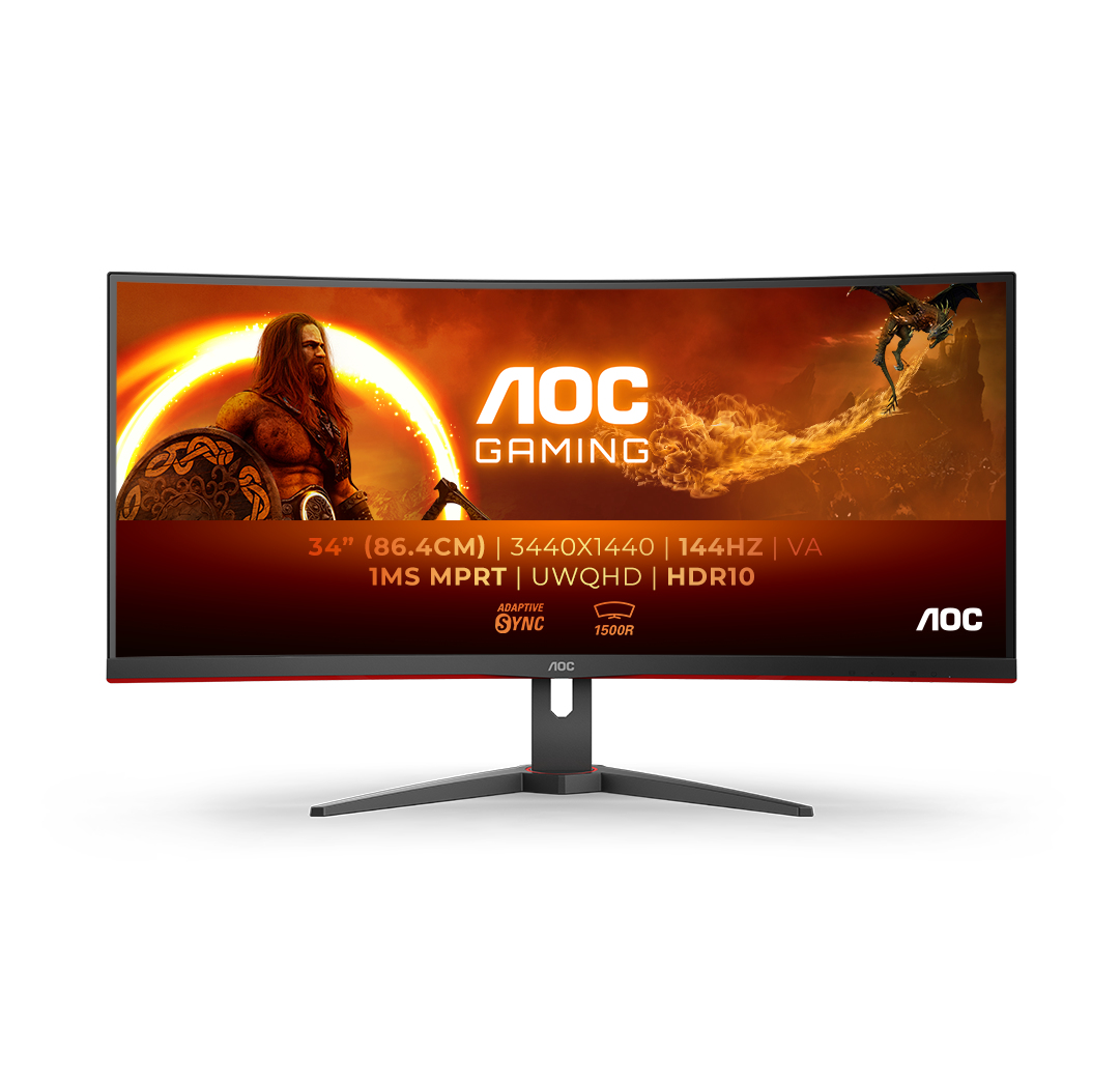 AOC G2 CU34G2XE/BK pantalla para PC 86,4 cm (34") 3440 x CU34G2XE/BK