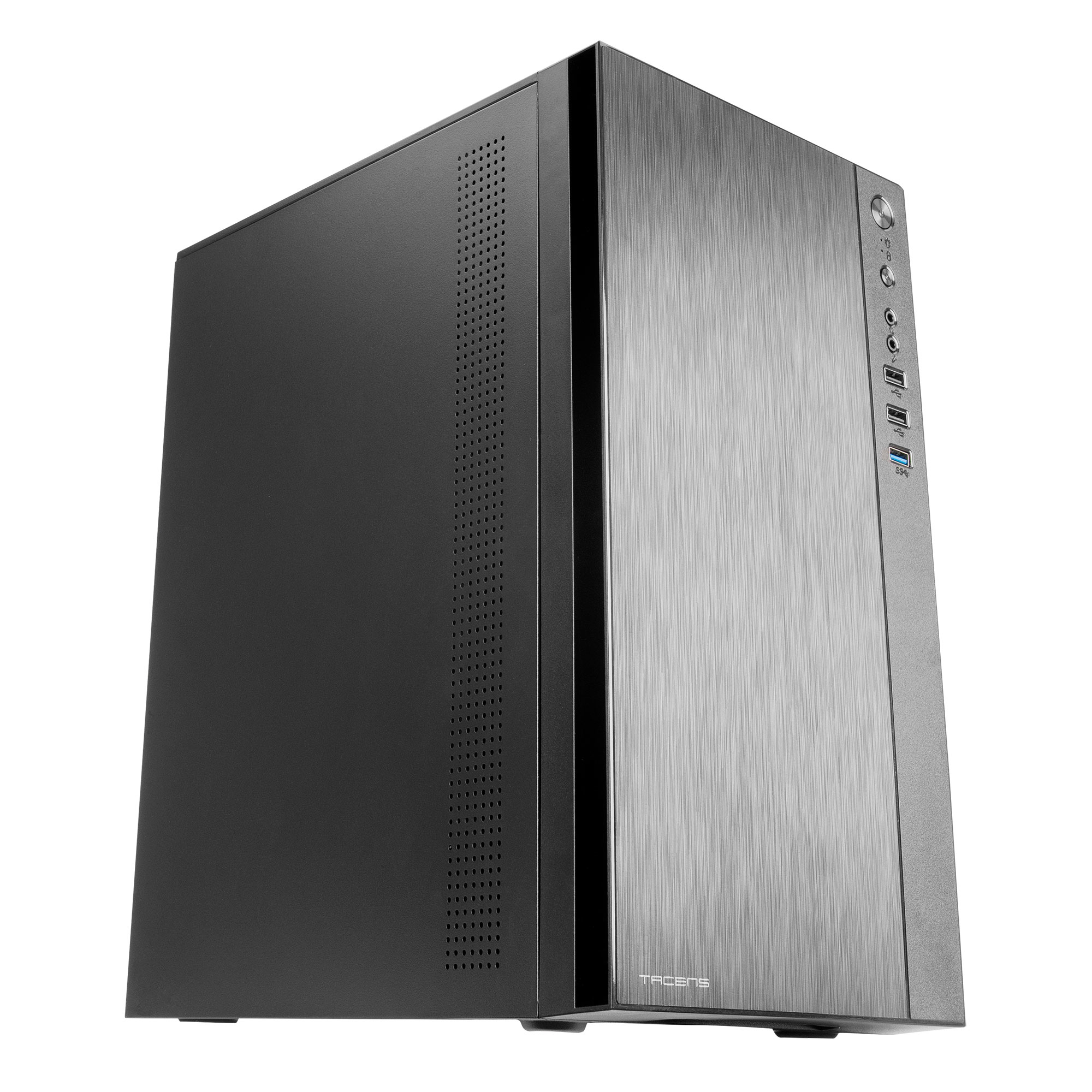 TACENS ACX500 Caja Mini Torre Micro ATX Ventilador 12cm Fuente Alimentación 500W USB 3.0 Negro Negro Incluye Fuente