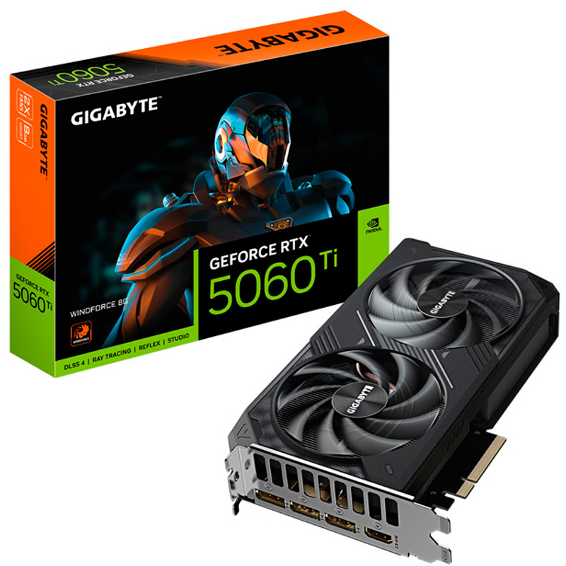 Gigabyte GeForce RTX 5060 Ti WindForce 8GB GDDR7 DLSS4