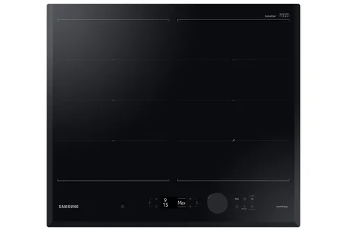 Placa inducción - Samsung NZ64B7799KK/U1, 4 zonas, 26 cm, Dual Flex, 59 WiFi, Negro