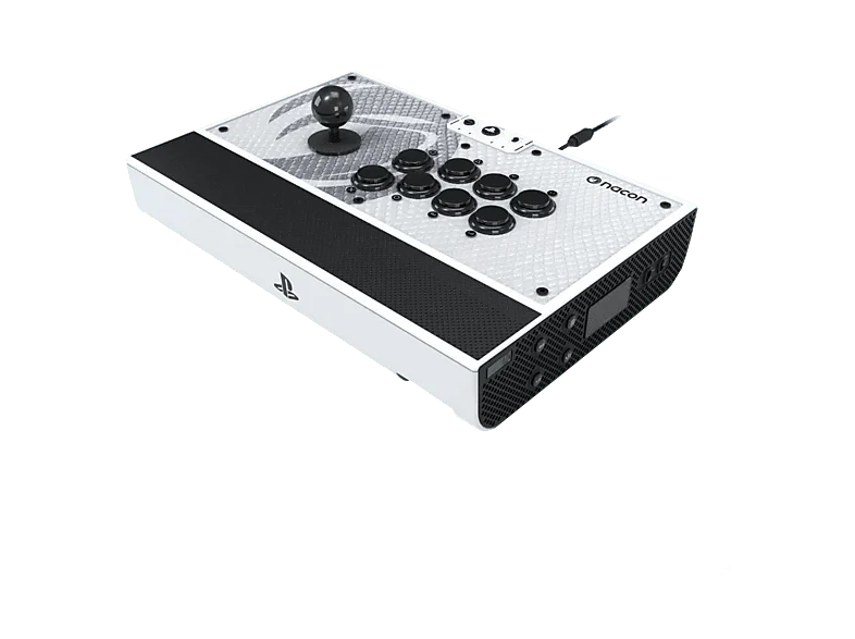 Controlador arcade - Compact Nacon Daija Arcade Stick, Para PS5 y PS4, Blanco negro