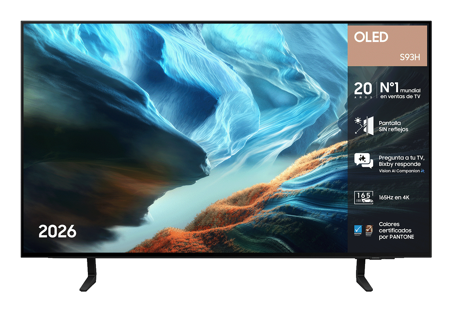 TV OLED 42" - Samsung TQ42S93HAEXXC, 4K, NQ4 AI Gen3 Processor, Smart TV, Full AI, Pantalla Sin reflejos, Negro