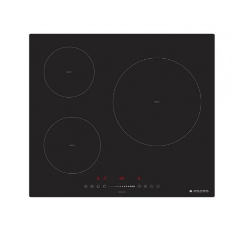 Aspes Ai3603s Placa Inducción 3 Fuegos