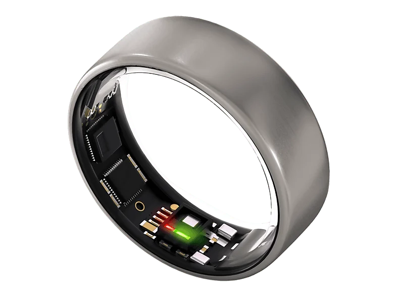 Anillo inteligente - Ultrahuman Ring Air, 24 mAh, Talla 10 (20.75 mm), Hasta 6 días de Autonomía, Resistente al Agua hasta 100m, Raw Titanium