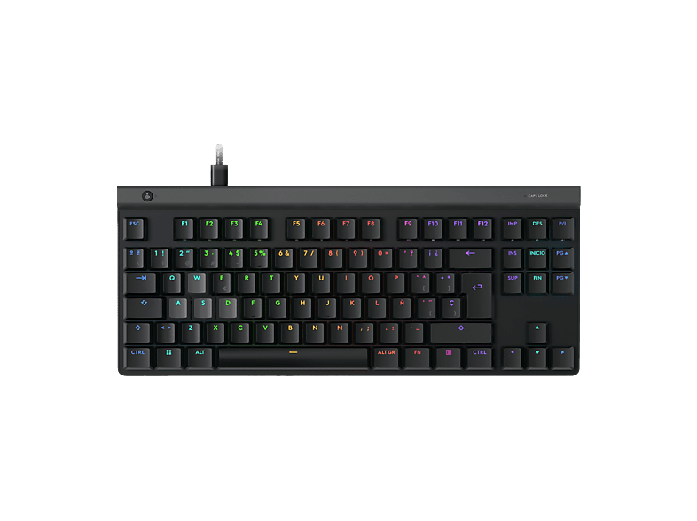 Teclado Gaming Logitech G515 TKL Rapid RGB Mecánico Perfil Bajo Español Negro