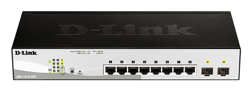 D-Link DGS-1210-08P/E Gigabit Switch 8 Port Layer2 PoE DGS-1210-08P/E