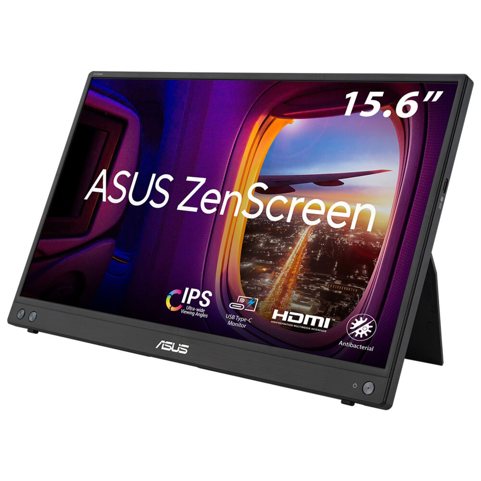 ASUS MB16AHV pantalla para PC 39,6 cm (15.6") 1920 x 90LM0383-B01N70