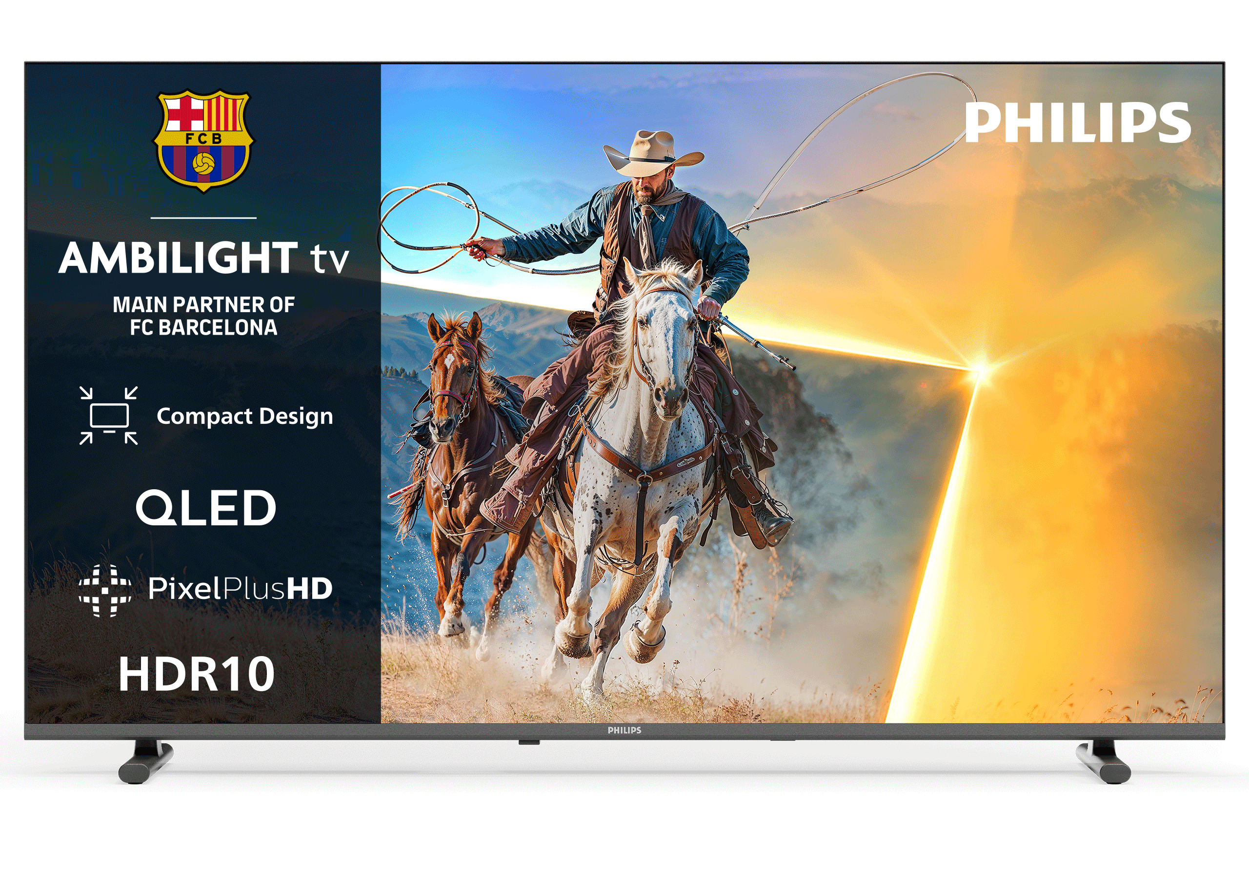 TV QLED 32" - Philips 32PQS6901/12, Full-HD, Pixel Plus HD, Smart TV, DVB-T2, Ambilight, HDR 10, Negro