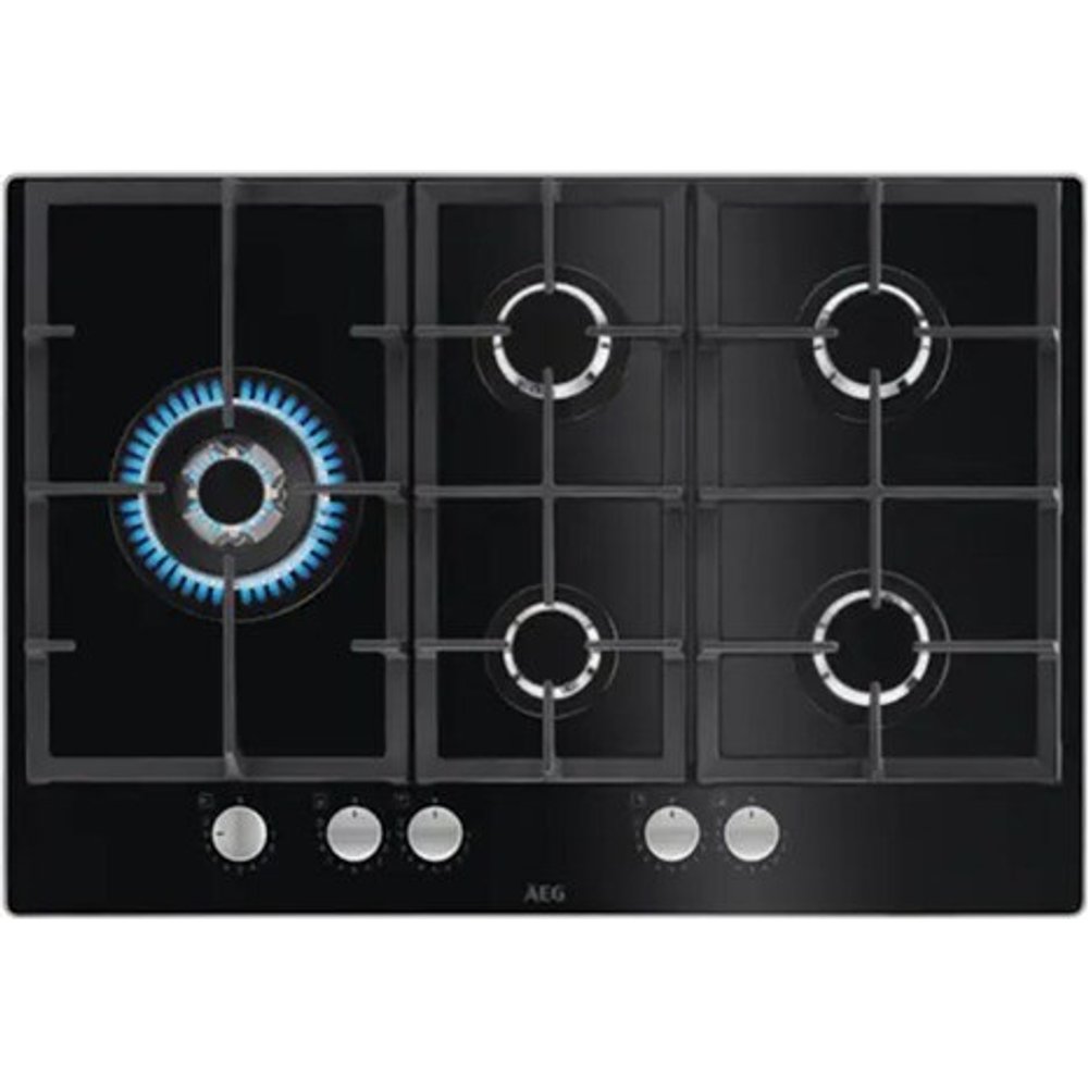 AEG Placa de gas Serie 6000 Gas on Glass de 75 cm HKB75820NB
