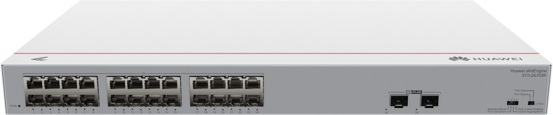 Huawei Switch S110-24LP2SR (24*GE ports(124W PoE+), 2*GE SFP 98012198