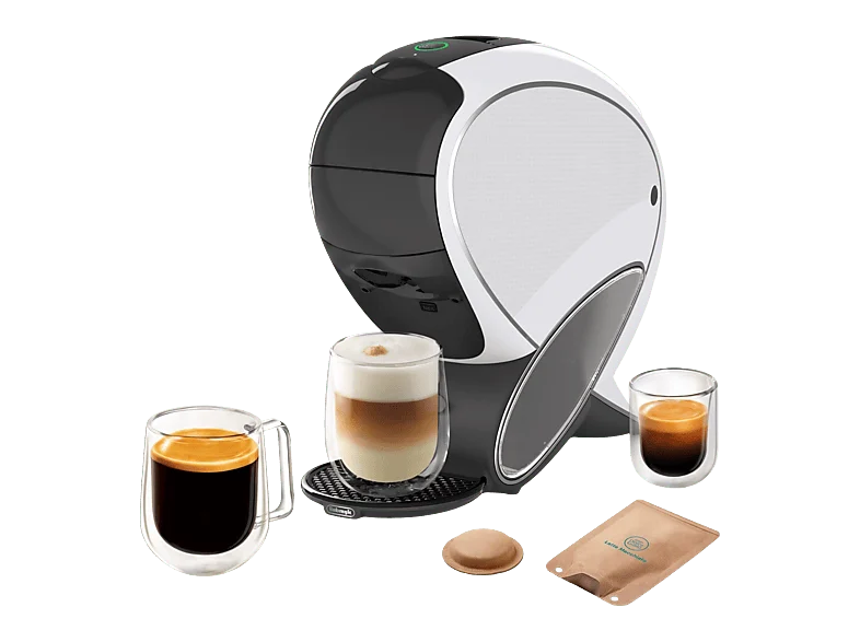 Cafetera de cápsulas - De' Longhi Nescafé® Dolce Gusto® Neo Latte 300.WA, 15 bar, 1.3 l, 1600 W, Cápsulas compostables, Blanco