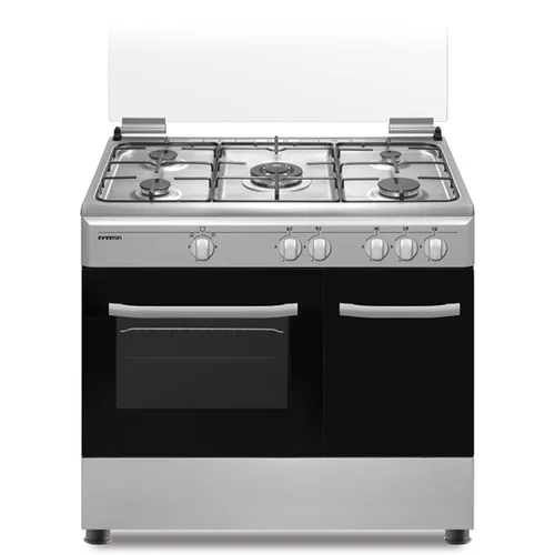 COCINA DE GAS INFINITON CC9162XPB 5 ZONAS COCCION CON PORTABOMBONAS BLANCA