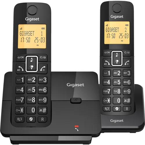 Gigaset - Teléfono fijo inalámbrico Gigaset Essential 300 DUO.