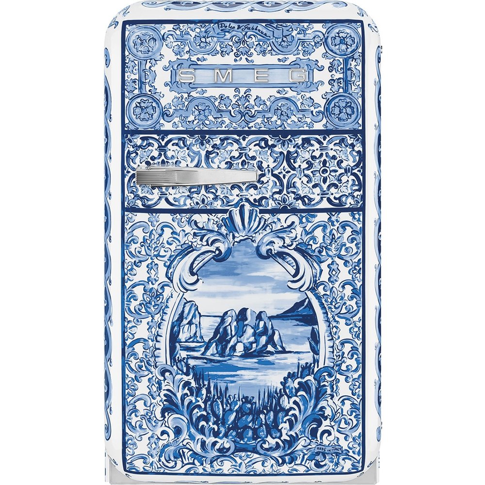 Smeg - Frigorífico 1 puerta Smeg, 34 litros, Frío estático, Blu Mediterráneo, apertura a la derecha - FAB5RDGME6.