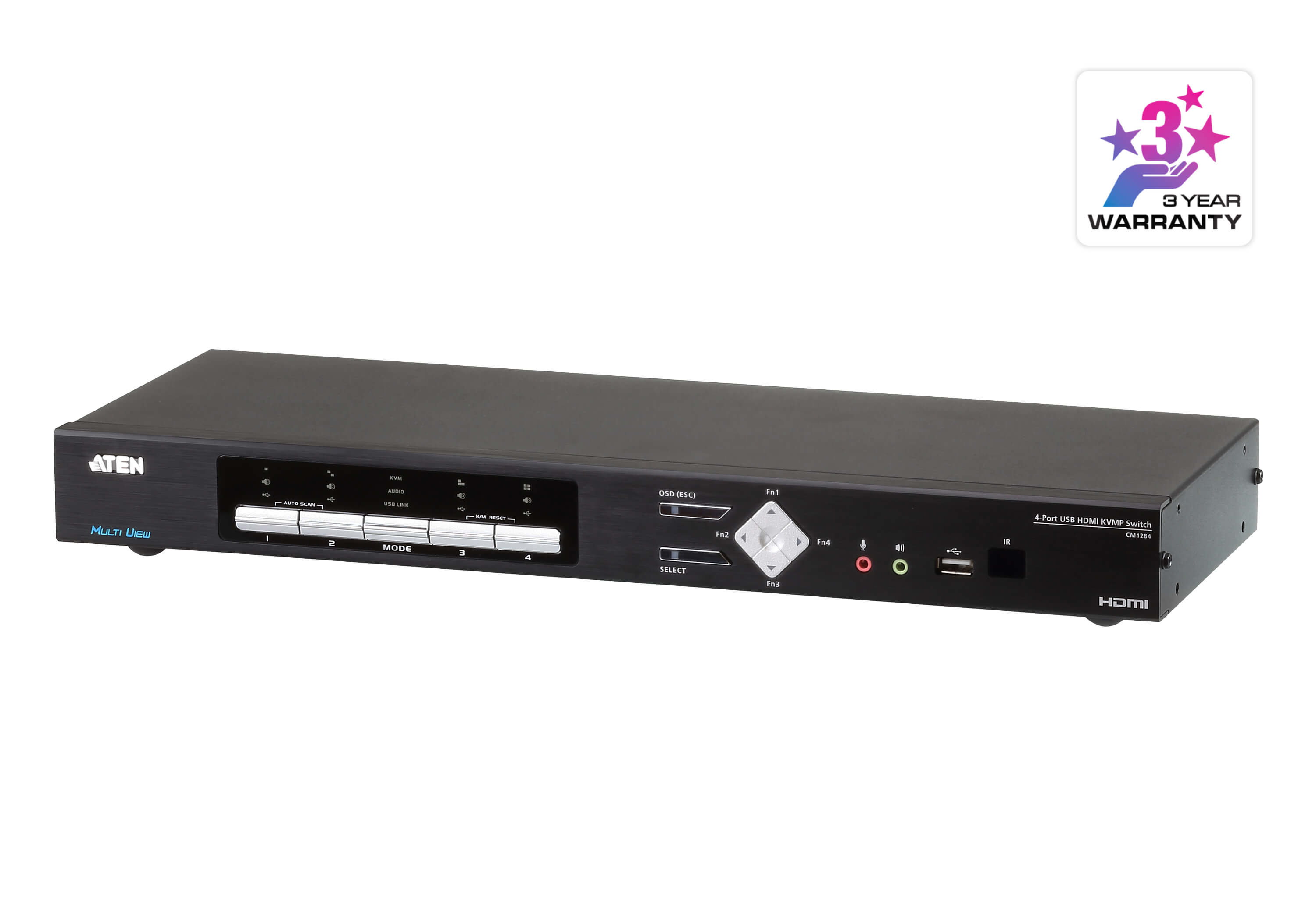 Switch KVMP™ HDMI 4K multiview USB de 4 puertos - 4096 x CM1284-AT-G