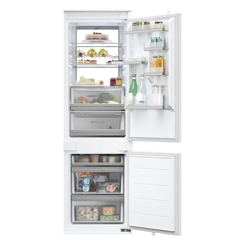 Frigorífico combi integrable Haier ID Series HBW7518C, No Frost, 177,2 cm, 268 l, blanco