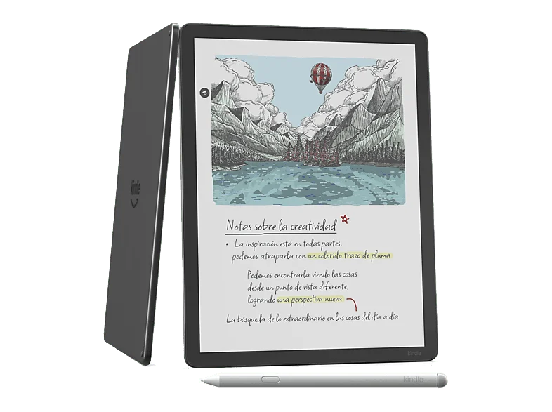 eBook - Amazon Kindle Scribe Colorsoft (2026), 11 ", Lápiz digital, 64GB, IA para tus notas, Sensación de Papel, Luz Frontal, Graphite