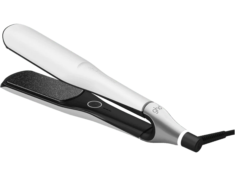 Plancha de pelo - ghd Chronos Max, Cerámica, 185 °C, Tecnología HD Motion-Responsive, Calentamiento rápido con revestimiento ultrabrillante, Blanco