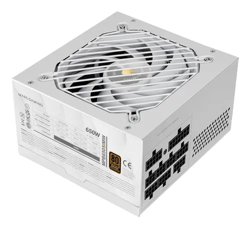 Fuente Alimentación 650W MARS GAMING MPB650SIMW 80 PLUS Bronze Fully-Modular Blanco