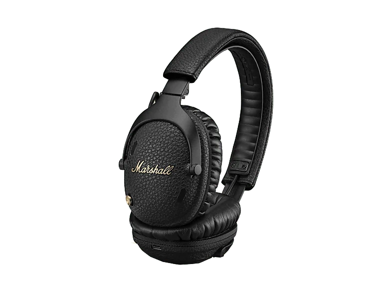 Auriculares inalámbricos - Marshall Monitor III A.N.C., Circumaurales, Bluetooth 5.3, Cancelación de ruido, 100h Autonomía, Plegables, Negro