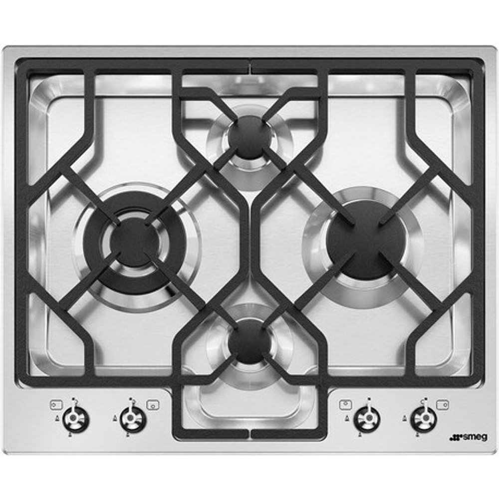 Smeg - Placa gas Smeg 4 quemadores - PGF64-4.