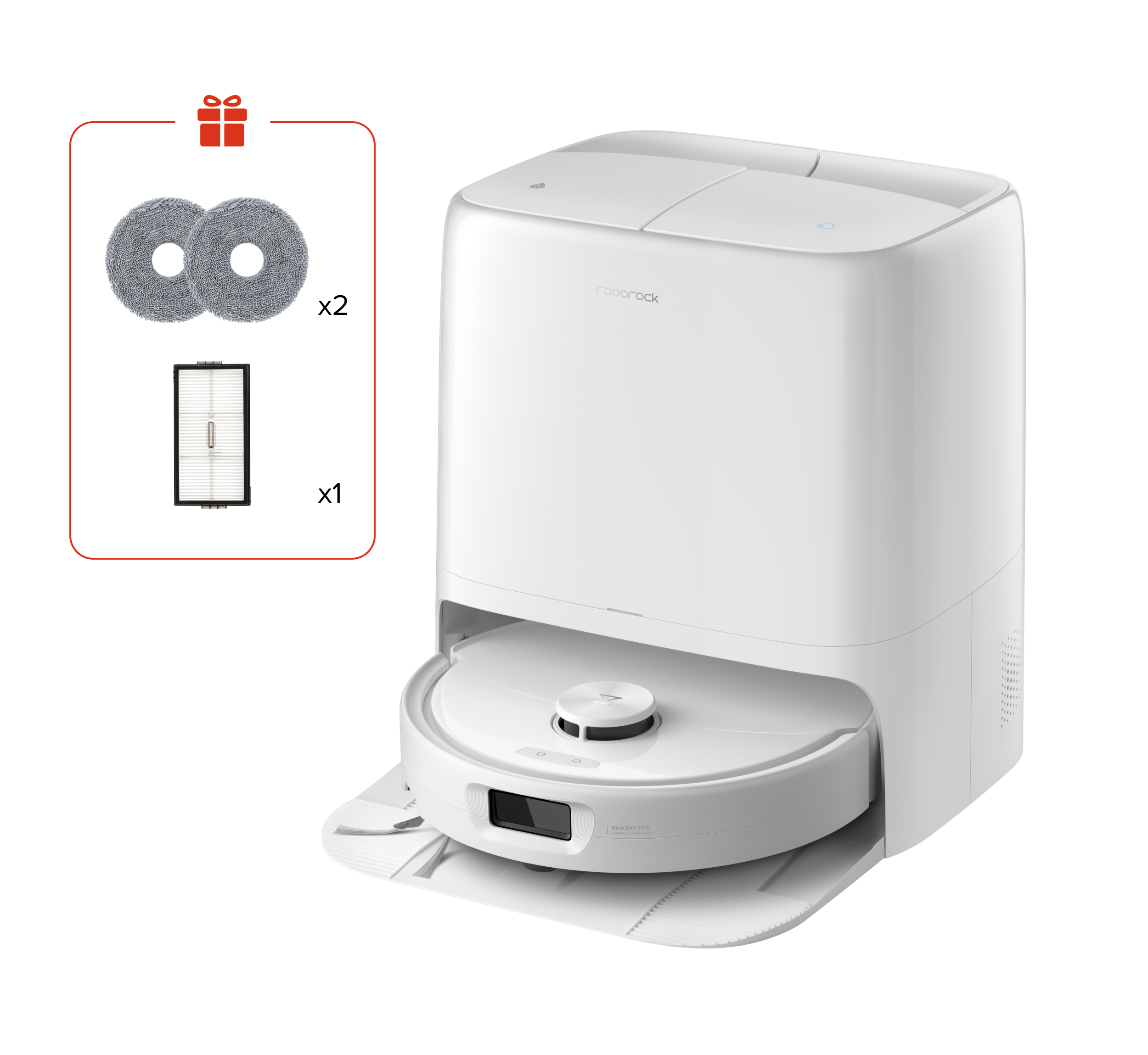 Roborock - Robot aspirador y friegasuelos Roborock Qrevo 2 ProX con función de mapeo automático.