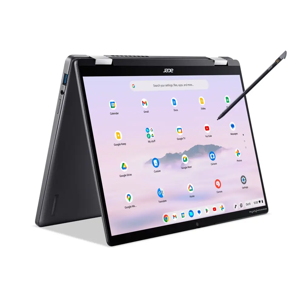 Acer Chromebook Plus Spin 714, CP714-1HN, Chromebook Convertible, 14" Pantalla Táctil, Intel Core Ultra 5, 16GB RAM, 512GB SSD