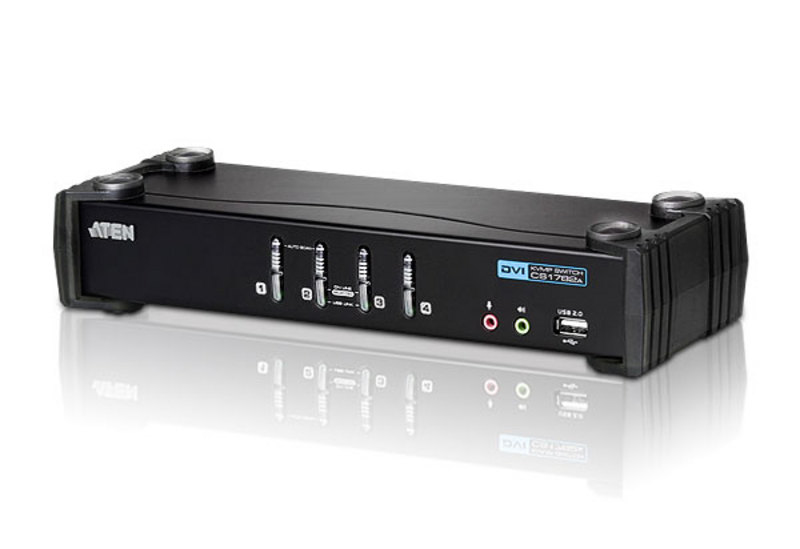 ATEN CS1764A-AT-G interruptor KVM Negro CS1764A-AT-G
