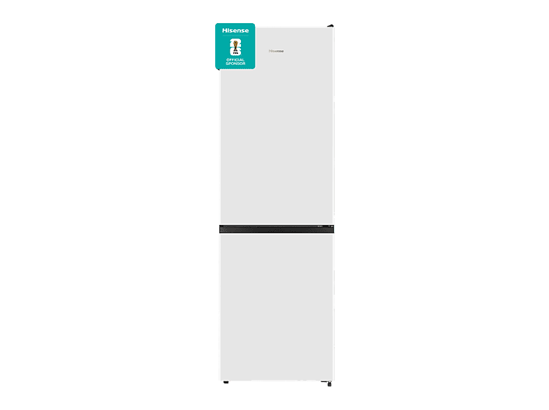 Frigorífico combi - Hisense RB390N4AWE1, Puerta reversible, Congelamiento rápido, No Frost, 186 cm, 304 l, Blanco