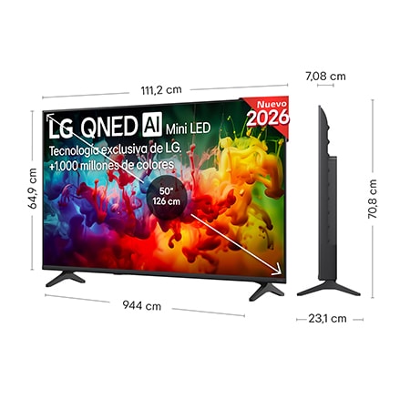 TELEVISOR LED LG 50QNED72B6B.AEU SMART TV 50" 4K