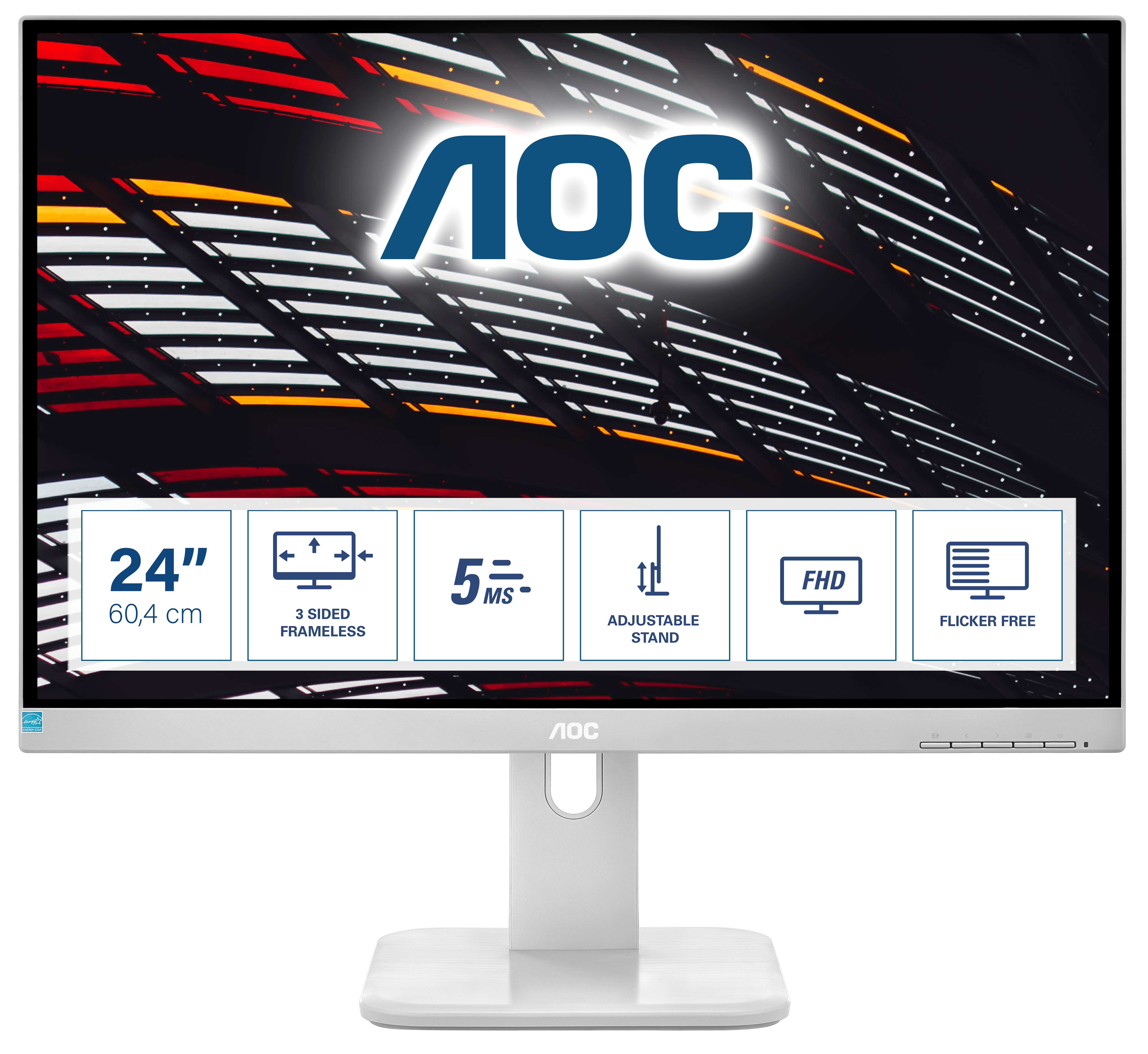 AOC P1 24P1/GR pantalla para PC 60,5 cm (23.8") 1920 x 1080 24P1/GR