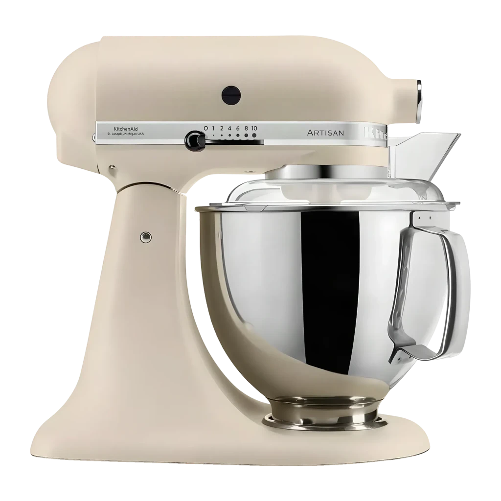 Robot de cocina KitchenAid Artisan 4,7L 300W Bol acero inoxidable Beige 5KSM175PSEFL