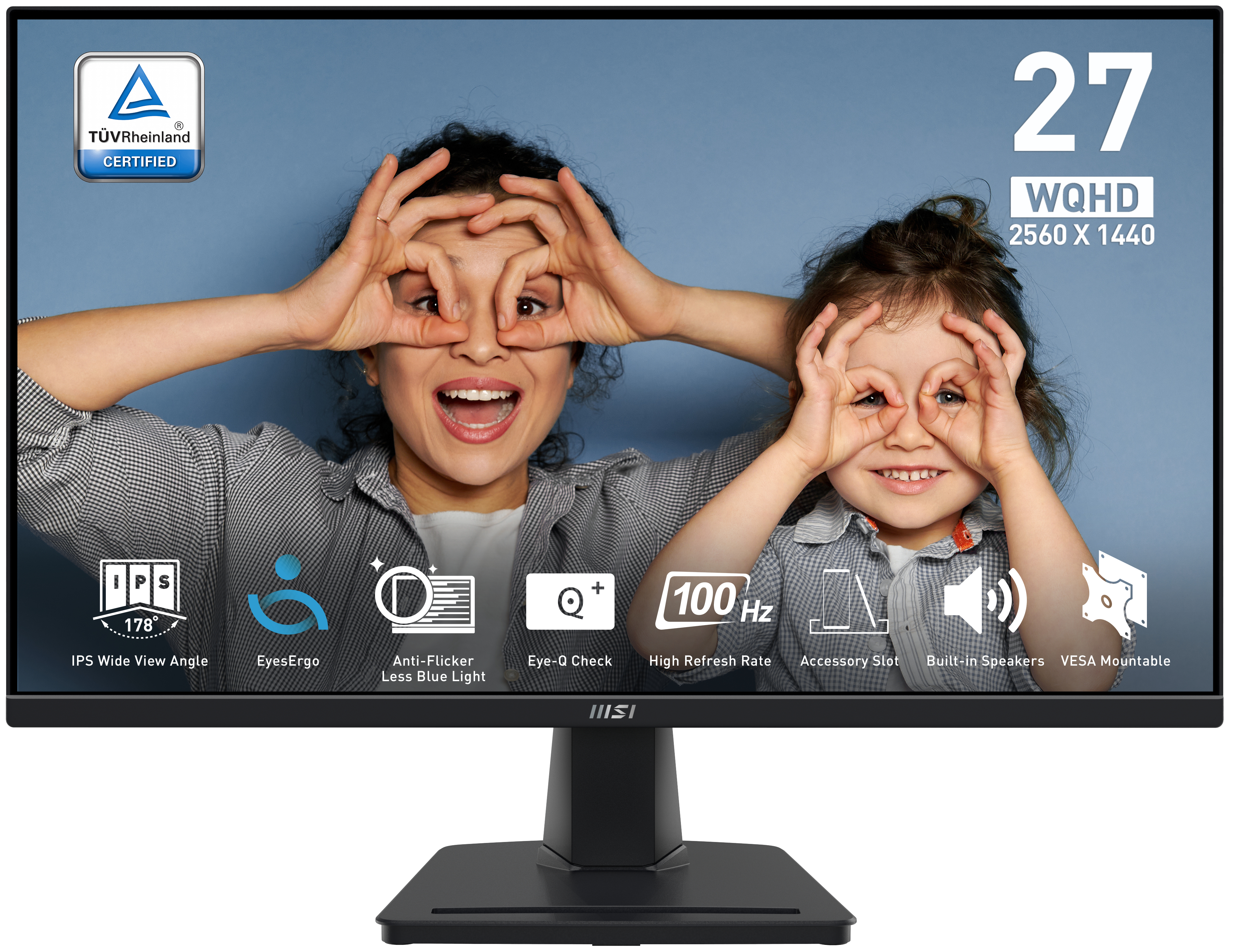 MSI PRO MP275Q 27" QHD 2K IPS 100Hz 1ms
