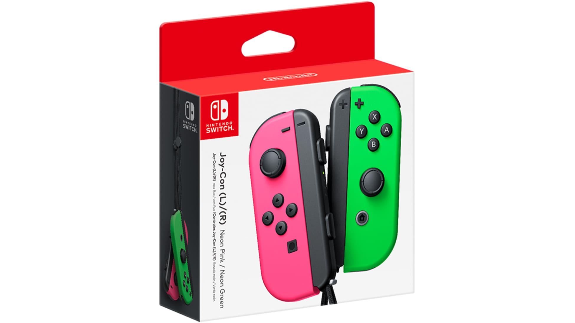 Mando Nintendo Switch - Switch, Joy-Con, Dos Mandos, Verde y Rosa Neón