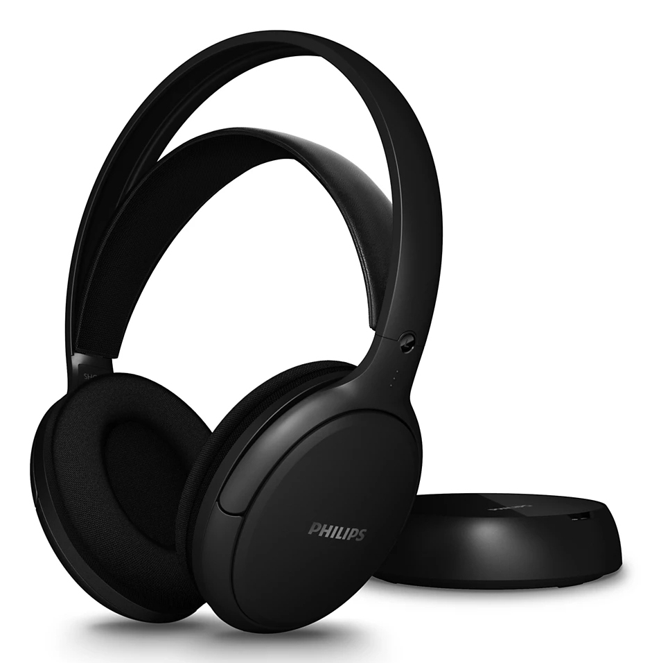 Auriculares Philips Diadema Inalámbrico RF 30h Negro SHC5200