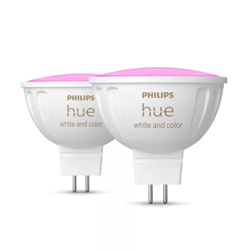 Philips Hue White & Color Ambiance Mr16 - Foco Inteligente - (paquete De 2)