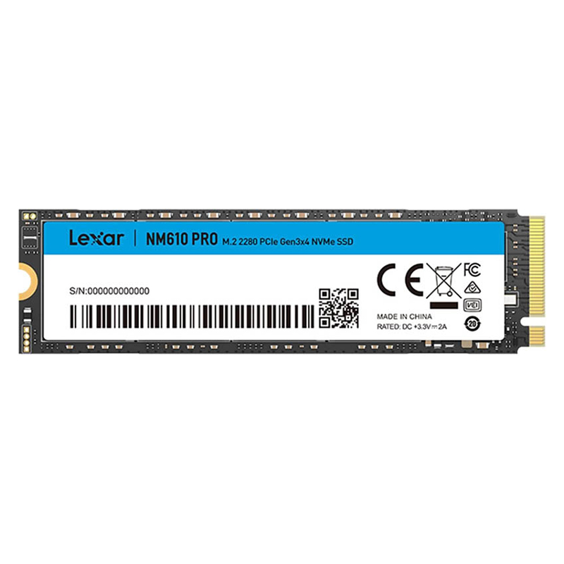 LEXAR NM610 PRO SSD 500GB M.2 3300MB/s PCI Express 3.0 NVMe