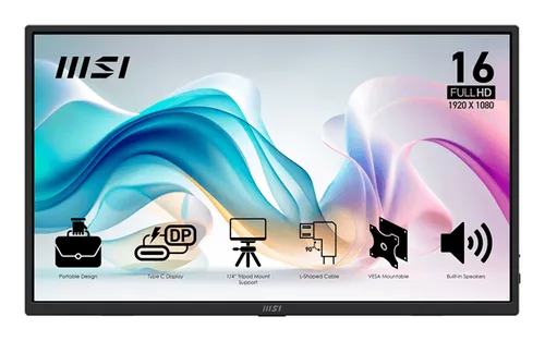 MONITOR PORTATIL MSI PRO MP165 E6 15.6" LED IPS Full HD HDMI Altavoces