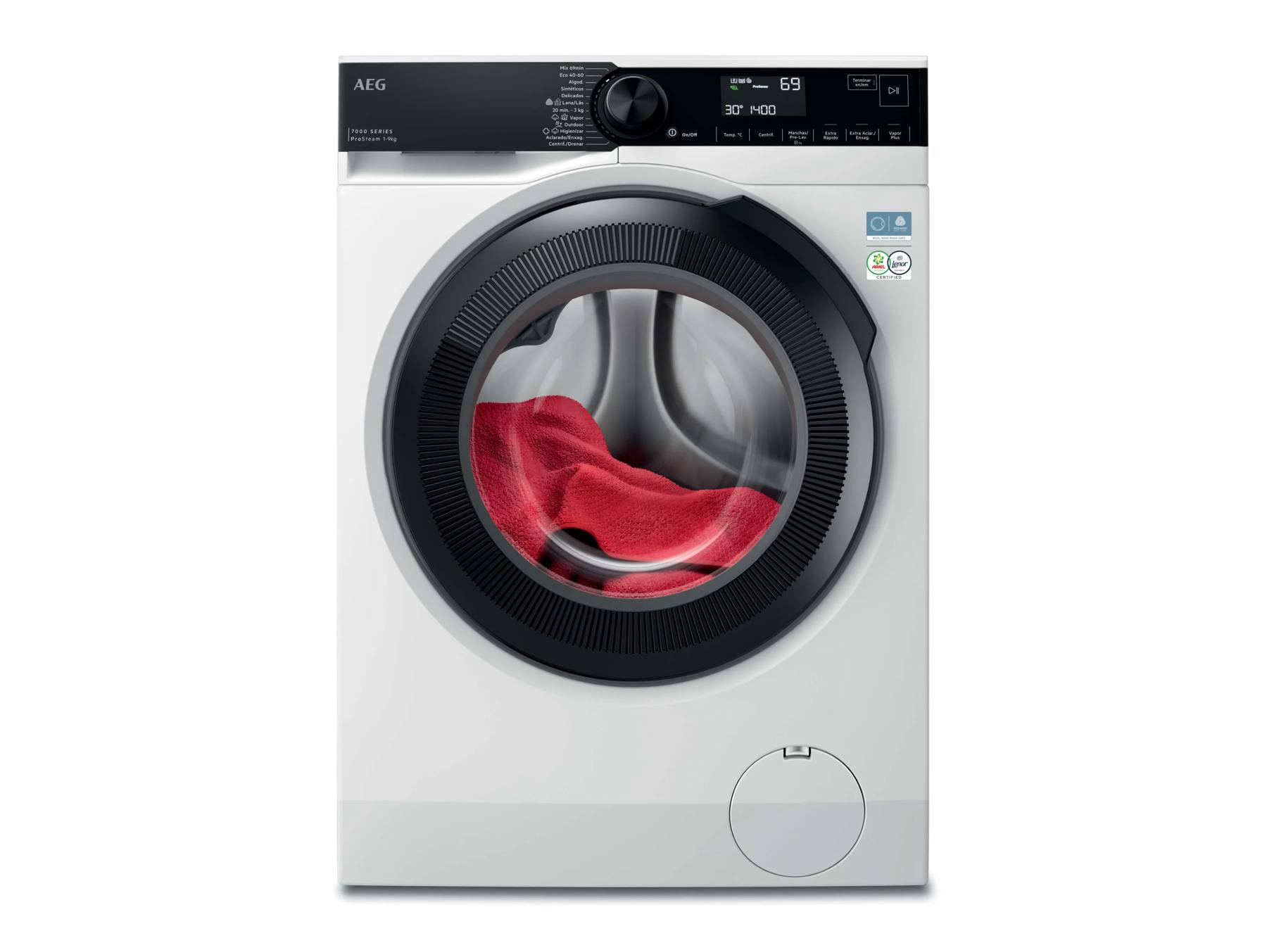 AEG Lavadora de libre instalación Serie 7000 ProSteam® de 9.0 kg LFR7394N4B