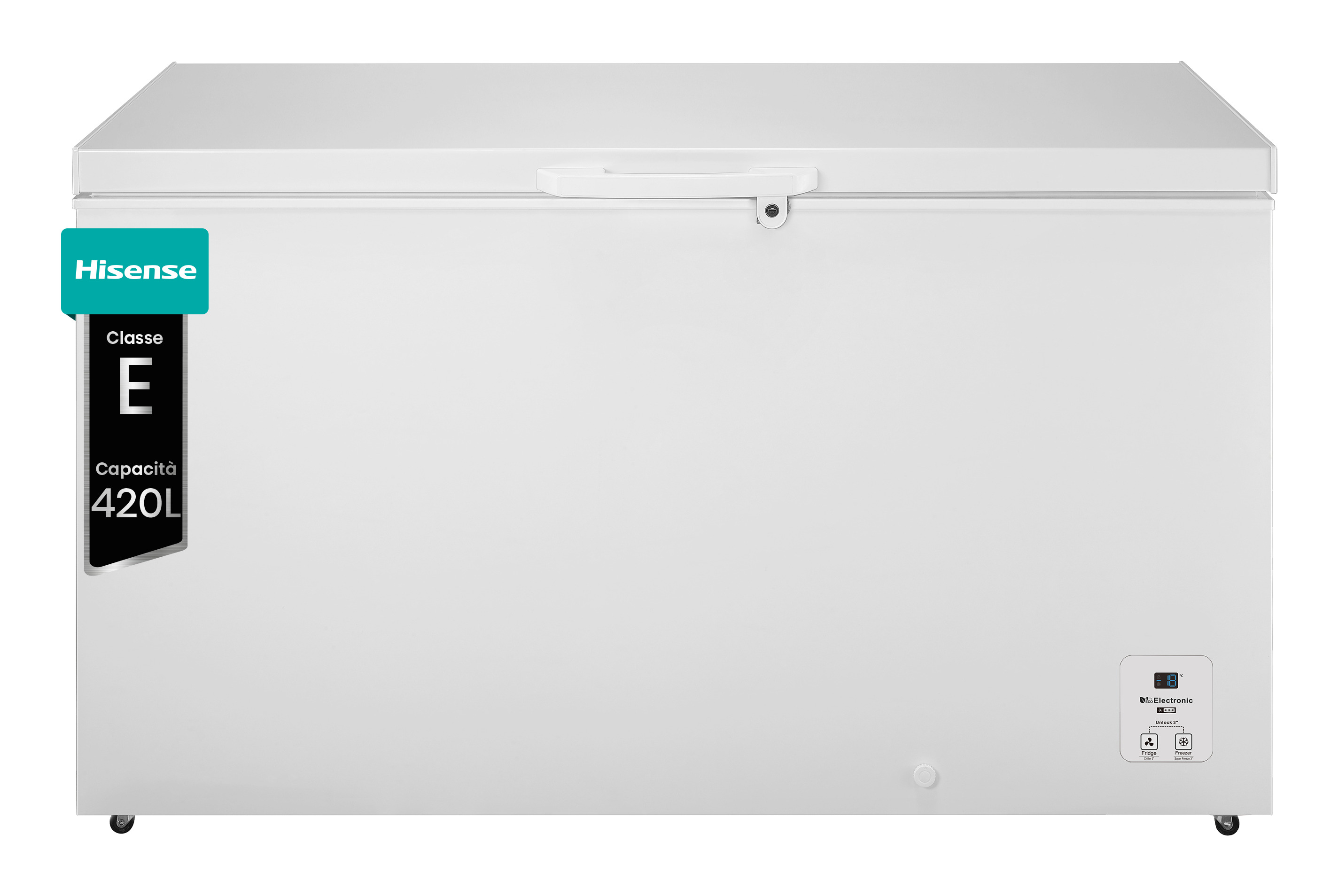 CONGELADOR HORIZONTAL HISENSE FT546D4AWLYE E ANCHO 144,8 CM 420 LITROS