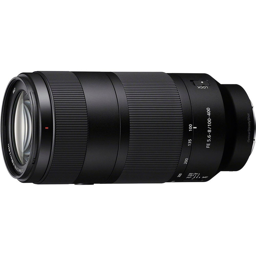 Sony - Objetivo Sony FE 100-400mm F5-6-8 OSS, full-frame para observación y fotografía de aves, safari, naturaleza, animales, deportes, viajes y urban.